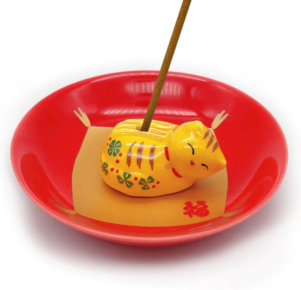 ARITA PLATE with Sleepy Cat Holder