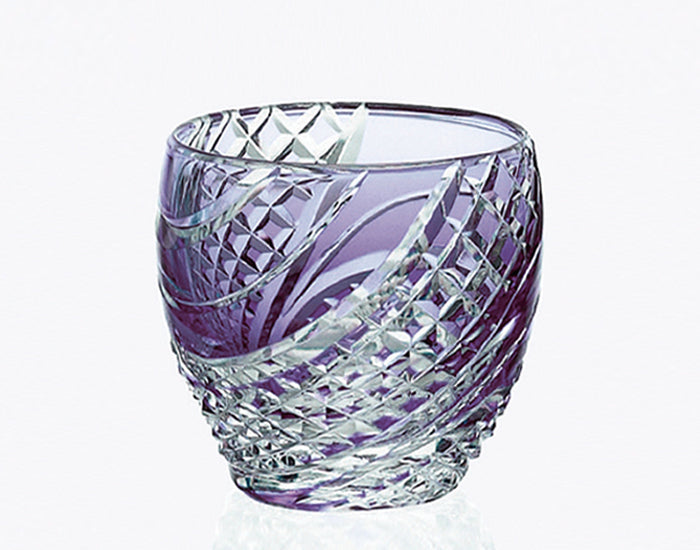 Sakeglas, Edo Kiriko „Fischschuppenstreifen“
