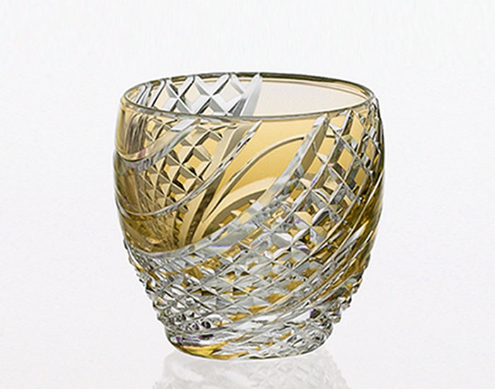 Sakeglas, Edo Kiriko „Fischschuppenstreifen“
