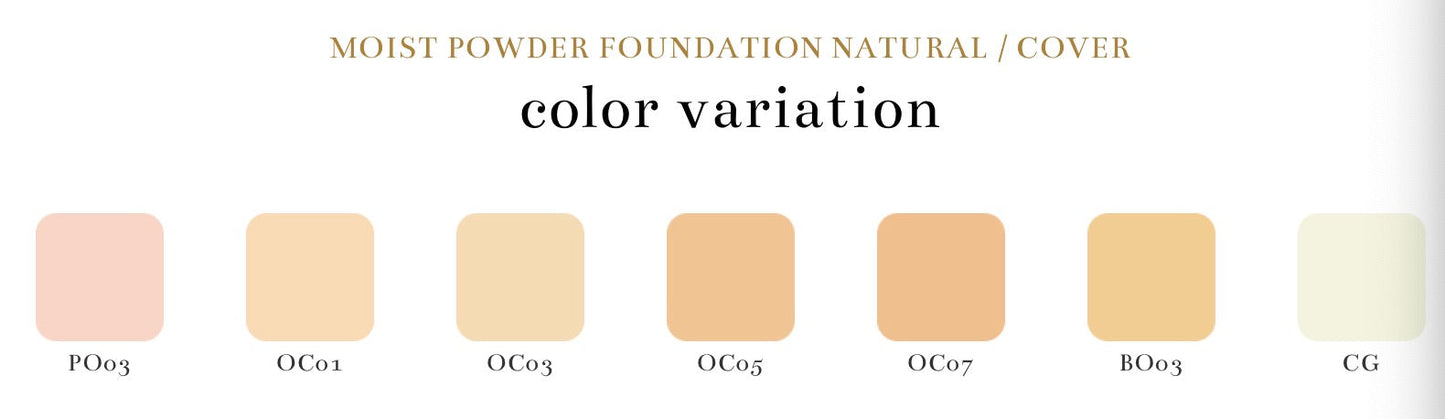 Mikimoto Pearl Precious Aura Moist Powder Foundation Natural/Cover